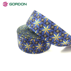 Gordon Ribbon Digital Printing Satin Silk Ribbon Printed Custom Ribbon Roll For Christmas Hair Accessories
