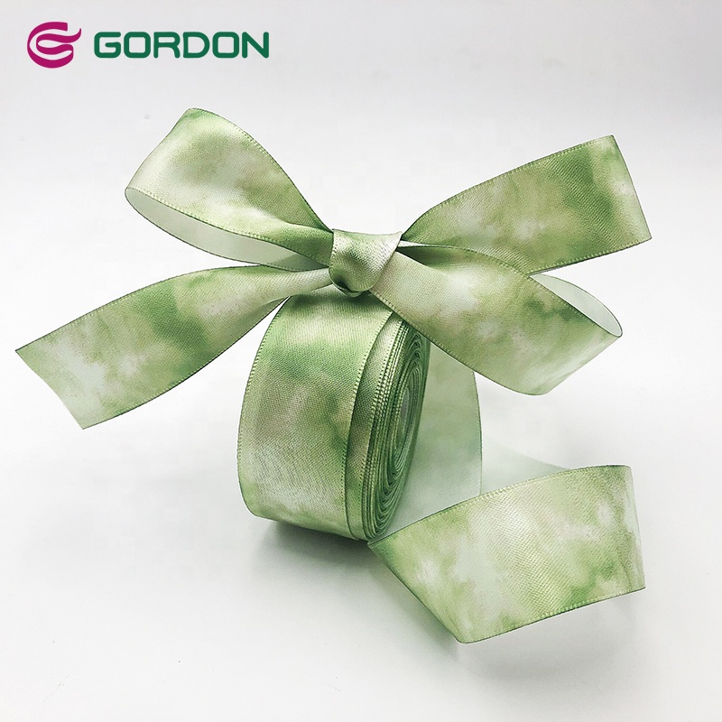 Gordon Ribbons 1 Inch Customized Logo Price Satin Ribbon Thermal Sublimation Printing For Decoration