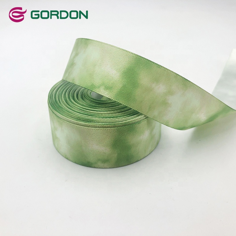 Gordon Ribbons 1 Inch Customized Logo Price Satin Ribbon Thermal Sublimation Printing For Decoration