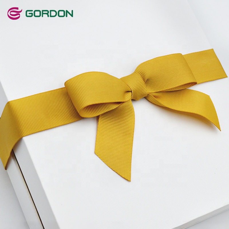 Gordon Ribbons Satin Tie Packing Ribbon Gift Bows With Elastic Loop High Quality Self Adhesive Ribbon Bow