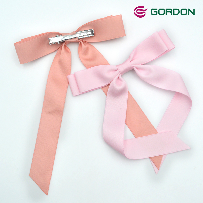 Gordon Ribbons Korea Style Long Tail Hair Clips Ribbon Bow with Alligator Clips for Girl Teens Toddlers Kids Hair Accessories
