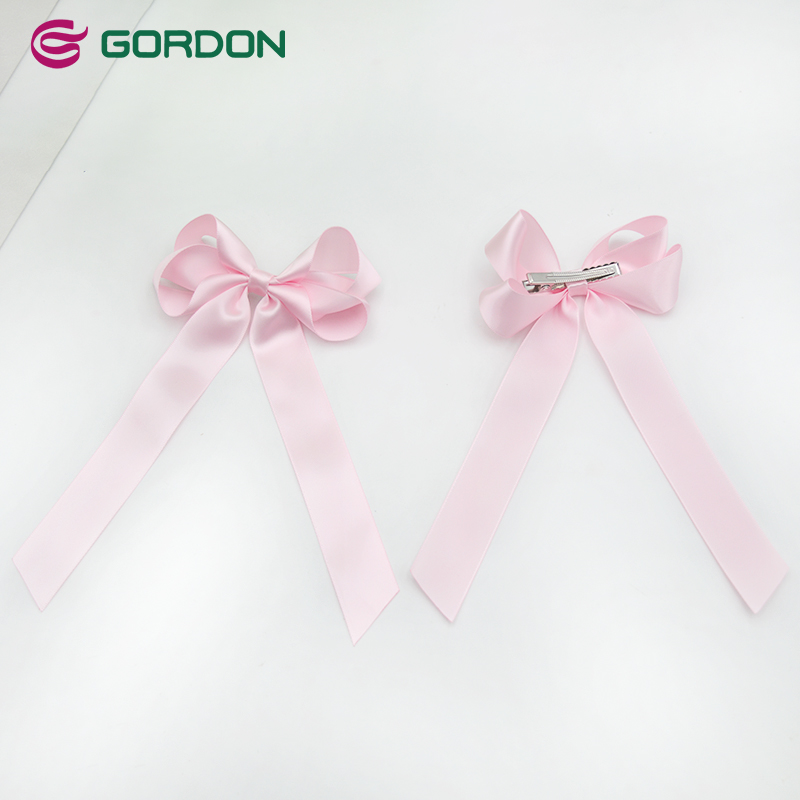 Gordon Ribbons Satin Ribbon Hair Bow Shinny Ribbon Bow For Girls Party Dancing Competition Flower