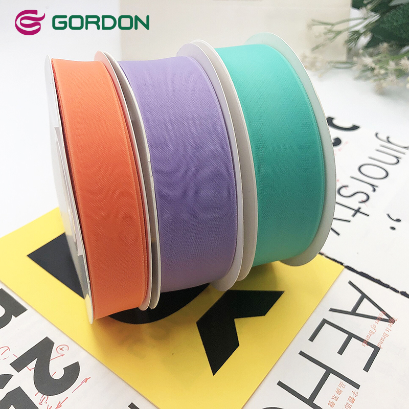 Gordon Ribbons 9 mm Wide Twill Sheer Chiffon Ribbon Hair Bow Accessories Make Gift Bows Ribbon  Bows For Packing