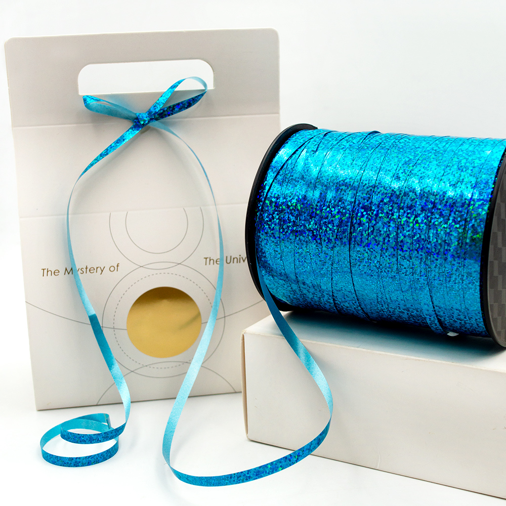 Gordon Ribbons 5mm PP Blue  Shiny Ribbon For Gift Wrapping Tie Ribbon
