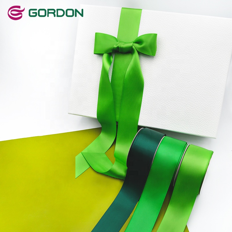 Gordon Ribbons 4 cm x 30 meters double face satin ribbon solid color 4cm satin ribbon 100 yards per roll ruban emballage cadeau