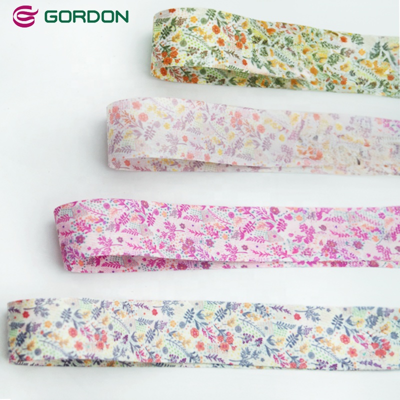 Gordon Ribbons floral printed ribbons for gift wrap floral 4cm spring double sided floral satin ribbon for gift packaging box